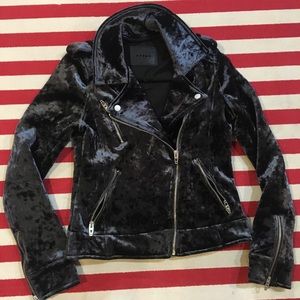 Velvet Moto Jacket